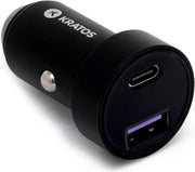 Garmin Vivoactive 6 GPS Smartwatch (Slate with Black Band, 40mm) – Bundle with 45W 2-Port Car Charger, Portable Charging Stand & Tempered Glass Protector (4 Items)