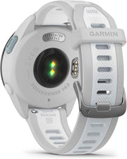 Garmin Forerunner 165 GPS Running Smartwatch – Fitness Tracker for Men & Women, 1.2” AMOLED Display, 25+ Sports Apps, Mist Gray/Whitestone Bundle