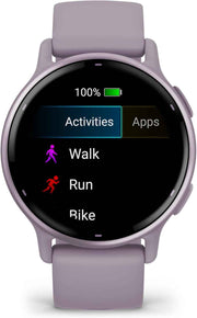 Garmin Vivoactive 5 Fitness Smartwatch – Orchid Bezel, 1.2” AMOLED, GPS, 11-Day Battery