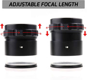 Jewelers Loupe 10X Magnification Magnifier with 8 LED Lights and 4 Glass Scale Lens, Jewelry Loupe Magnifier 0.98''(5mm) Field of View Illuminated Jewelers Loop for Gems, Coins, Stamps, Watches