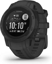 Garmin 20mm Graphite Silicone Watch Band – Replacement Strap with Keepers & Pins