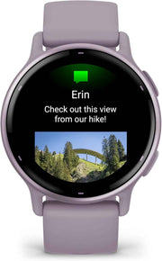 Garmin Vivoactive 5 Fitness Smartwatch – Orchid Bezel, 1.2” AMOLED, GPS, 11-Day Battery