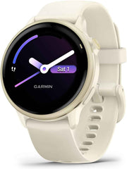 Garmin vívoactive® 6 – Health & Fitness GPS Smartwatch, AMOLED Display, 11-Day Battery, Lunar Gold with Bone Band