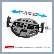 SMALLRIG SSD Magnetic Phone Mount Bracket SSD Holder with Magsafe, 45-70mm（1.77''-2.76'' Wide Clamping, 1/4