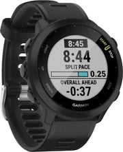 Garmin Forerunner 55 GPS Running Smartwatch – Black, Power Bundle with Built-in GPS