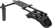 NICEYRIG 15mm Shoulder Mount Easy Movie Making Kit, Universal Shoulder Pad Rig DSLR Video Camera 15mm Rod Support System for Sony FS7/FS5/FX6/FX9/PXW-Z280-Z280V-Z190-Z150 and Panasonic - 542