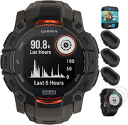 Garmin Instinct 3 50mm Solar GPS Smartwatch | Outdoor Rugged Smartwatch, Solar Charging, Black/Charcoal