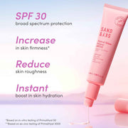 Sand & Sky Tinted Glow Primer SPF 30 – Hydrating Makeup Primer with Broad Spectrum Sun Protection & Rosy Radiance, 2 oz