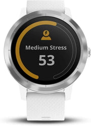 Garmin Vivoactive 3 GPS Smartwatch (White/Silver) | Contactless Payments, Built-In Sports Apps, Bluetooth Connectivity
