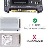 U.2 SFF-8639 Host Adapter to NVMe Ruler 1U GEN-Z EDSFF 2C 8X Short SSD PM983 E1.L Carrier Adapter