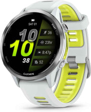 Garmin Forerunner 970 GPS Running Smartwatch – Titanium with Whitestone Case & Amp Yellow Band, Fitness & Training Bundle with Power Bank