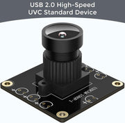 1080P USB2.0 UVC Camera, 130° Wide Angle Camera, Plug & Play for PC, Raspberry Pi, Jetson Nano and SBCs. Support Windows, Linux, Android and Mac OS.