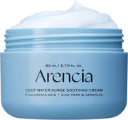 ARENCIA Deep Water Surge Soothing Cream – Hyaluronic Acid, Cica PDRN & Ceramide Moisturizer for Deep Hydration & Skin Barrier Repair