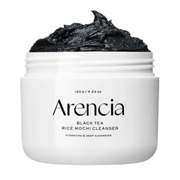 ARENCIA Black Tea Rice Mochi Cleanser – Sebum Control & Pore Care Face Wash for Oily, Sensitive Skin, 120g