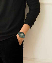 Lacoste.12.12 Men’s Automatic Watch – 44mm Green Aluminum Case, Sporty Leather Strap, Water Resistant 50M, Self-Winding Premium Timepiece