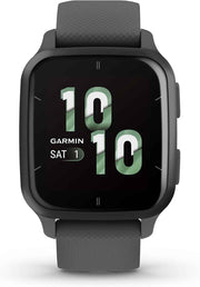 Garmin Venu Sq 2 GPS Smartwatch – AMOLED Display, All-Day Health Monitoring, Long Battery Life, Slate & Shadow Gray