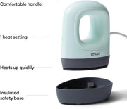 Cricut EasyPress Mini™ LT - Mint Green - Mini Heat Press for Pressing Shoes, Baby Clothes, T-Shirts, & More - Easy to Use with a Single Setting - Precision Tip - Compact & Portable Mini Iron
