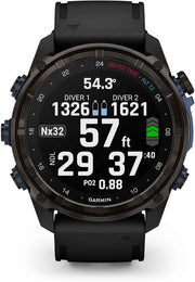 Garmin Descent™ Mk3i Dive Computer & Multisport GPS Smartwatch – Air Integration, 51mm, Black
