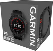 Garmin Fenix 7X Solar Multisport GPS Watch – Slate Grey with Black Band
