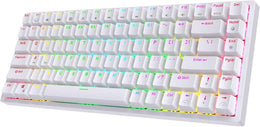 RK ROYAL KLUDGE RK84 Wireless RGB 75% Triple Mode BT5.0/2.4G/USB-C Hot Swappable Mechanical Keyboard, 84 Keys Wireless Gaming Keyboard w/High-Capacity Battery, Tactile Brown Switch