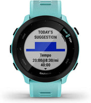 Garmin Forerunner® 55 – GPS Running Smartwatch (Aqua) | Daily Suggested Workouts, Built-in Sports Apps, Up to 2 Weeks Battery Life