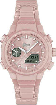 Lacoste LC33 Women’s Analog-Digital Watch – Pink, TR90 Case, Silicone Strap – Sporty Contemporary Premium Timepiece, 40mm