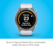 Garmin epix Pro (Gen 2) Sapphire Edition 51mm – Premium Multisport GPS Smartwatch with AMOLED Display & Whitestone Band