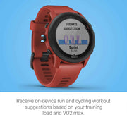 Garmin Forerunner 745 GPS Running Smartwatch – Advanced Training Stats, On-Device Workouts, Essential Smartwatch Features, Red