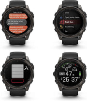 Garmin Fenix 8 Sapphire AMOLED Multisport GPS Smartwatch – 51mm Carbon Gray DLC Titanium