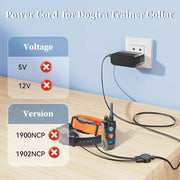 10V Adapter for Dogtra Charger Power Cord for Dogtra ARC 1900S 1902S Super-X 3502NCP 2300NCP 2500T&B 3500NCP Remote Trainer Collar HK-AJ-100A150-US Replacement Power Supply