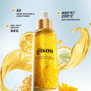 Gisou Refresh & Shine Set – Honey Infused Hair Oil & Perfume Duo for Shine, Frizz Control & Hydration