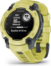Garmin Instinct® E – 45mm Rugged Outdoor GPS Smartwatch (Electric Lime) | 24/7 Health Monitoring, Multisport Tracking, Up to 16 Days Battery Life