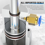 TAILONZ PNEUMATIC Left-Turn Cylinder Pneumatic Rotation Angle of 90 Degrees, Rotary Clamping Angle of The Lower Pressure Cylinder, Pressure Clamping Rotating Cylinder ACK25×90L