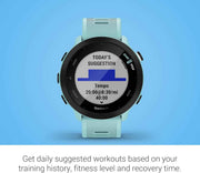 Garmin Forerunner® 55 – GPS Running Smartwatch (Aqua) | Daily Suggested Workouts, Built-in Sports Apps, Up to 2 Weeks Battery Life