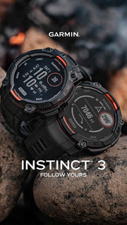 Garmin Instinct® 3 – 45mm AMOLED Outdoor GPS Smartwatch with Flashlight & 18-Day Battery, Rugged Metal-Reinforced Bezel, Black (010-02936-00) + Earbuds Bundle