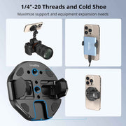 SMALLRIG SSD Magnetic Phone Mount Bracket SSD Holder with Magsafe, 45-70mm（1.77''-2.76'' Wide Clamping, 1/4