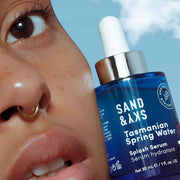 Sand & Sky Tasmanian Spring Water Hydrating Serum – Dual Hyaluronic Acid + Probiotics for Dry & Sensitive Skin, 1 fl oz