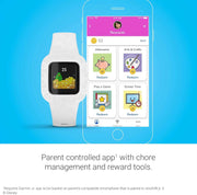 Garmin Vivofit Jr. 3 Kids Fitness Tracker – Disney Princess Edition, Swim-Friendly Smartwatch with 1-Year Battery Life, Sleep & Activity Tracking, Parental App Controls, Adjustable Band