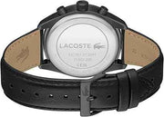 Lacoste Boston Men’s Chronograph Watch – 42mm Stainless Steel Case, Tachymeter Bezel, Quartz Movement, 5ATM Water Resistance, Modern Sporty Design