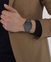 Lacoste.12.12 Metropole Men’s Quartz Watch – 39mm Stainless Steel Case & Bracelet, Brushed Dial, 5 ATM Water Resistance