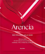 ARENCIA Red Collagen Jello Mask – Firming Gel Sheet Mask with Peptides & Niacinamide for Glowing, Youthful Skin