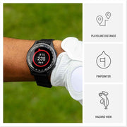 Garmin Approach S50 Advanced Golf Watch – Slate Aluminum Bezel, Black ComfortFit Nylon Band, AMOLED Display, GPS & Fitness Smartwatch Bundle