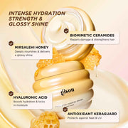 Gisou Deep Treatment Duo – Honey Hair Mask & Oil Set for Intense Hydration, Strength & Shine
