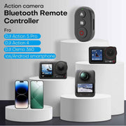 REYGEAK Bluetooth Remote Controller for DJI Osmo 360/Action 6/5 Pro/4,Wireless Remote Controller with Wrist Strap,114FT Range Action Camera Accessories