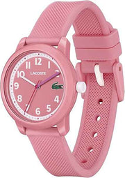 Lacoste L.12.12 Kids' Quartz Watch – 33mm TR90 Case, Fun & Colorful Silicone Strap, Water Resistant 50M – Children’s Fashion Timepiece