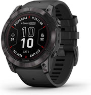 Garmin fēnix® 7X Pro Sapphire Solar Multisport GPS Smartwatch – 51mm, Built-in LED Flashlight, Solar Charging, Rugged Titanium Design