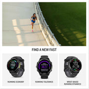 Garmin Forerunner 970 GPS Running & Triathlon Smartwatch – Carbon Gray DLC Titanium, 1.4” AMOLED Display