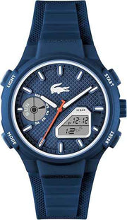 Lacoste LC33 Men’s Analog-Digital Watch – Silicone Strap, 10ATM Water Resistant, Sporty Luxury Timepiece (45mm)