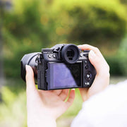 JJC EC-GFX Round Eyecup Eye Cup Eyepiece Viewfinder for Fuji Fujifilm X-T5 XT5 X-T4 XT4 X-T3 XT3 X-T2 XT2 X-T1 GFX100 II GFX100 GFX100S GFX50S II GFX 50S X-H2S X-H2 X-H1, Replaces Fuji EC-GFX Eyecup