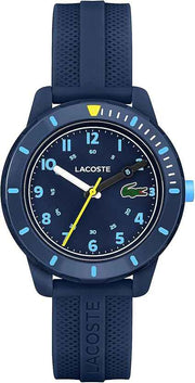 Lacoste Mini Tennis Kids Quartz Watch – 34.5mm Sporty Timepiece with Silicone Strap & Rotating Bezel – Water Resistant 5ATM